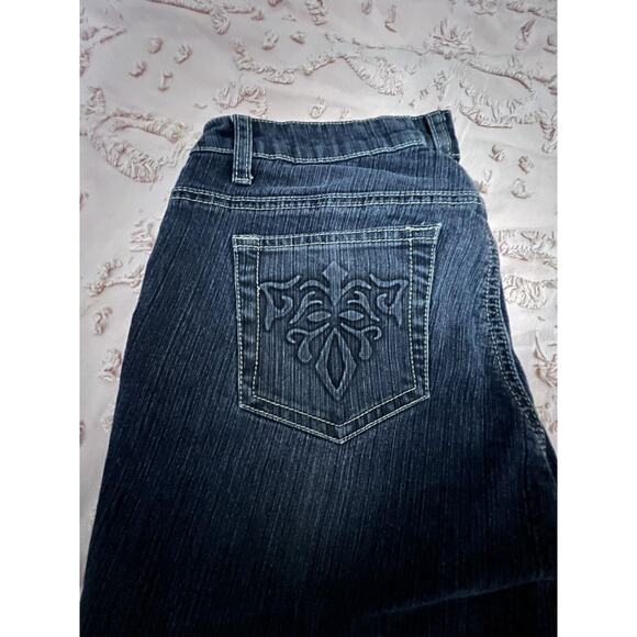 Will Smith Jeans Womens Size 6 The Sweetheart Bootcut Dark Wash Denim Stretch - Picture 4 of 5